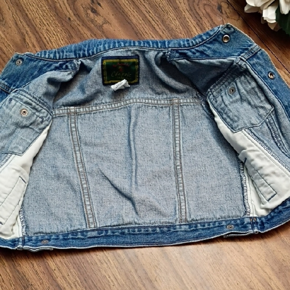 💙 Classic By Baby Gap 18-24 Months Jean Jacket Y2K - Picture 4 of 6